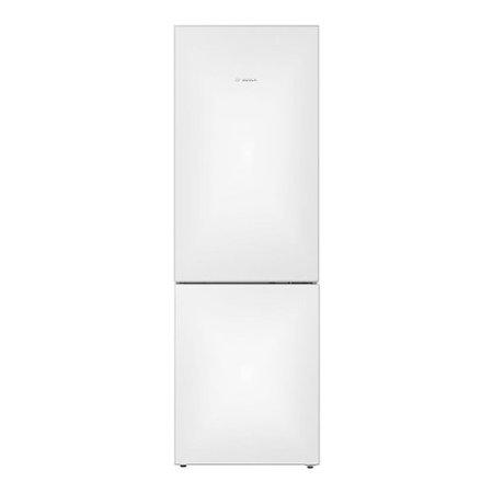 Bosch - 800 Series 10 Cu. Ft Bottom-Freezer Counter-Depth Refrigerator - White and stainless steel