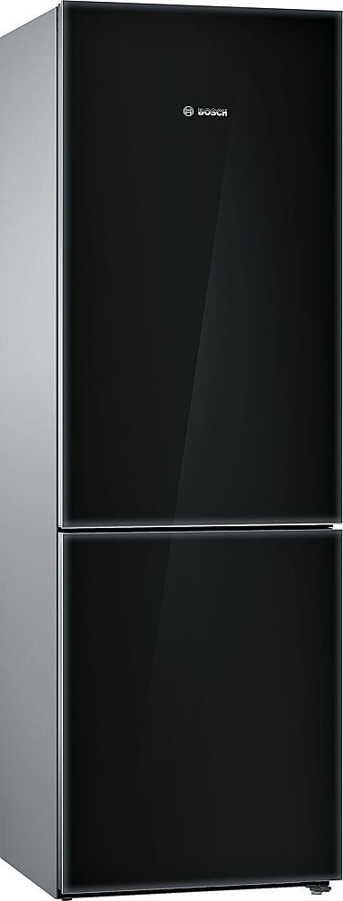 Angle View: Bosch - Benchmark Series 16 Cu. Ft. Bottom-Freezer Built-In Refrigerator - Stainless steel