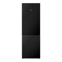 Bosch - 800 Series 10 Cu. Ft Bottom-Freezer Counter-Depth Refrigerator - Black - Front_Zoom