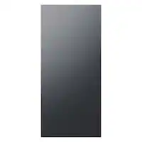 Samsung - Bespoke 4-Door Flex Refrigerator Panel - Top Panel - Matte Black Steel - Front_Zoom