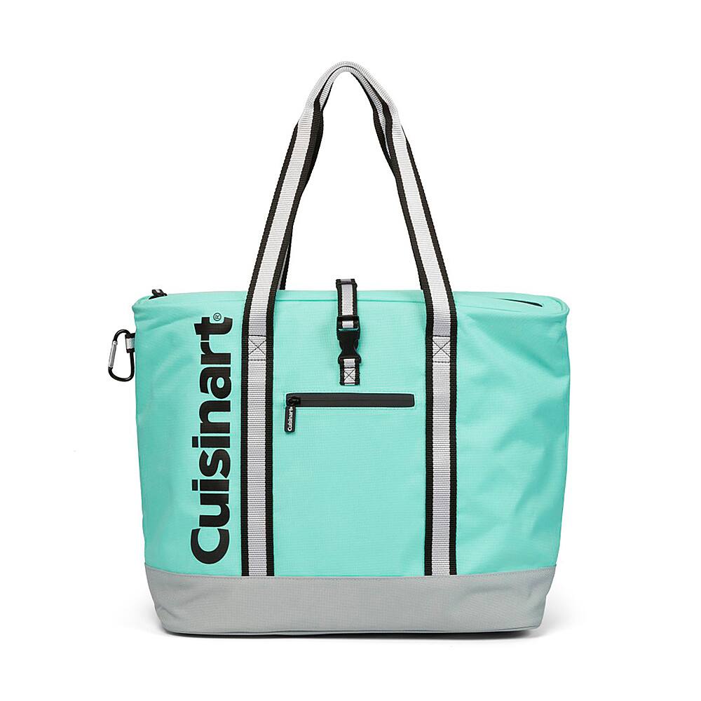 Alt View 12. Cuisinart - 35-Can Thermal Insulated Tote Cooler Bag - Turquoise.