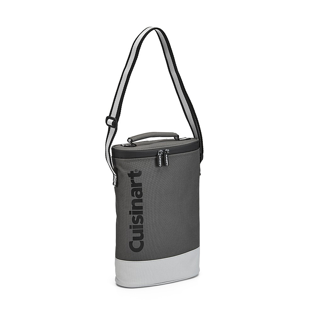 Cuisinart - 2-Bottle Thermal Insulated Wine Cooler Bag - Gray