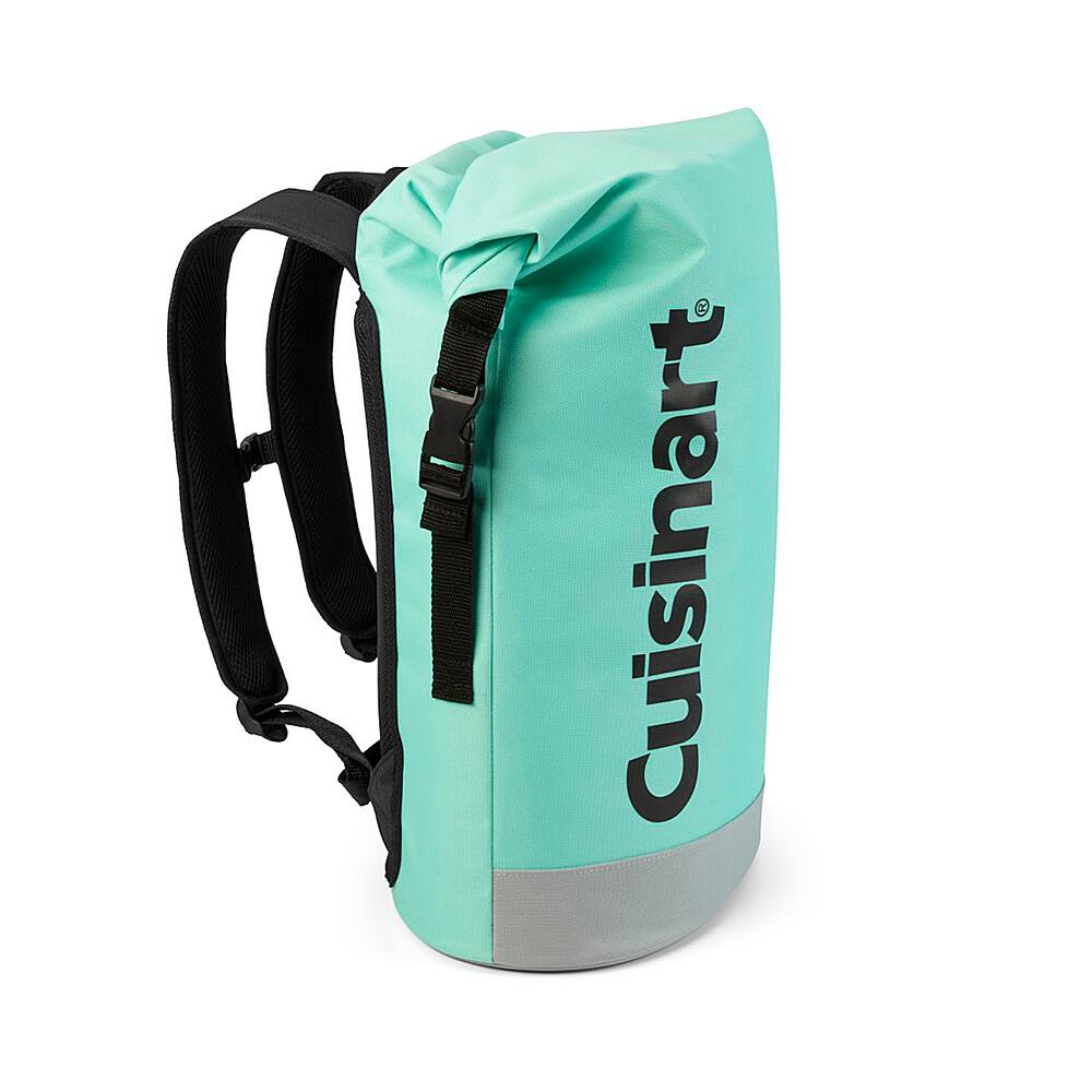 Alt View 11. Cuisinart - 30-Can Thermal Insulated Roll Top Backpack Cooler - Turquoise.