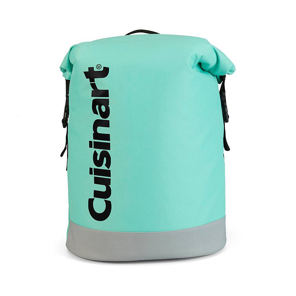 Alt View 12. Cuisinart - 30-Can Thermal Insulated Roll Top Backpack Cooler - Turquoise.