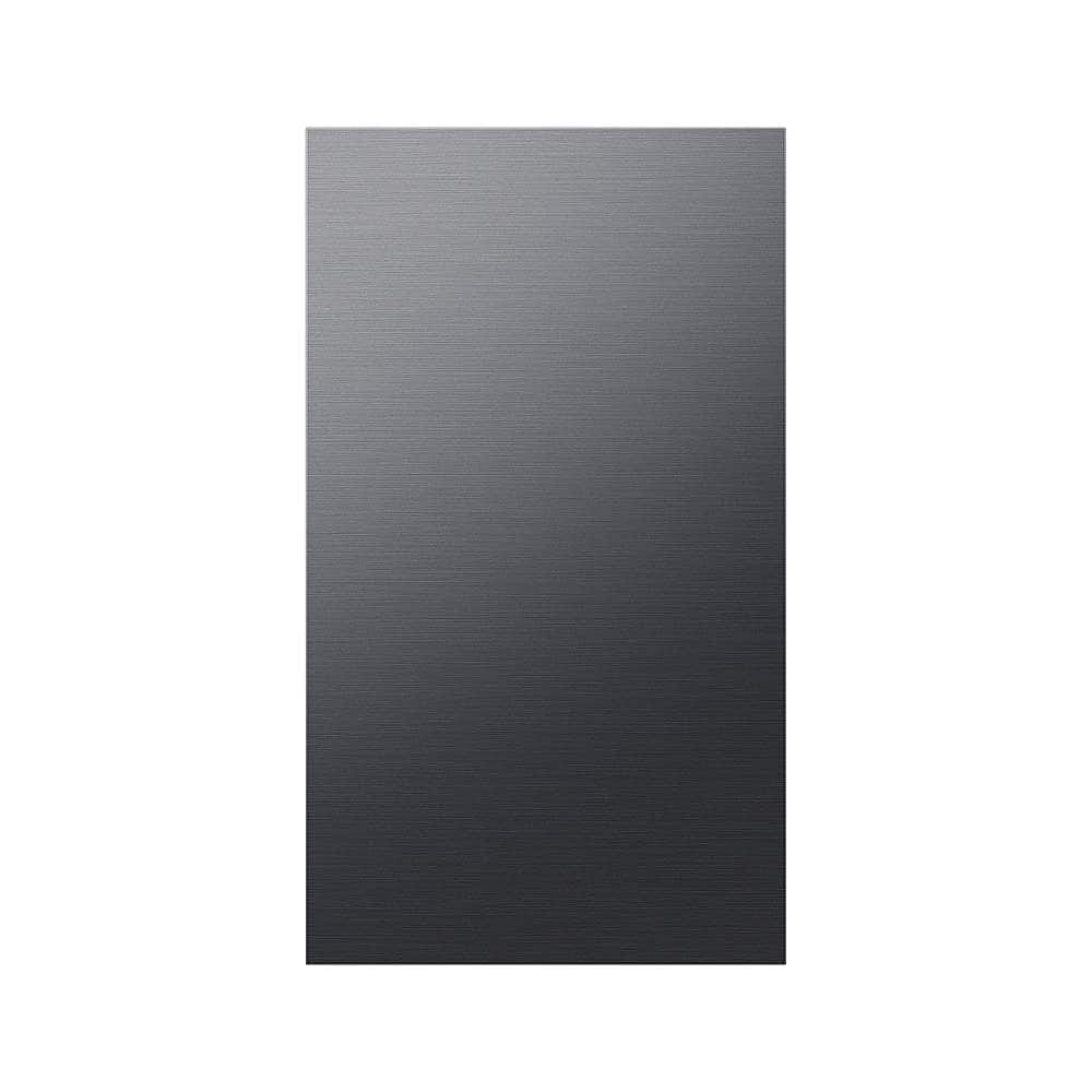 Samsung - Bespoke 4-Door Flex Refrigerator Panel- Bottom Panel - Matte Black Steel - Front_Zoom