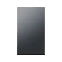 Samsung - Bespoke 4-Door Flex Refrigerator Panel- Bottom Panel - Matte Black Steel