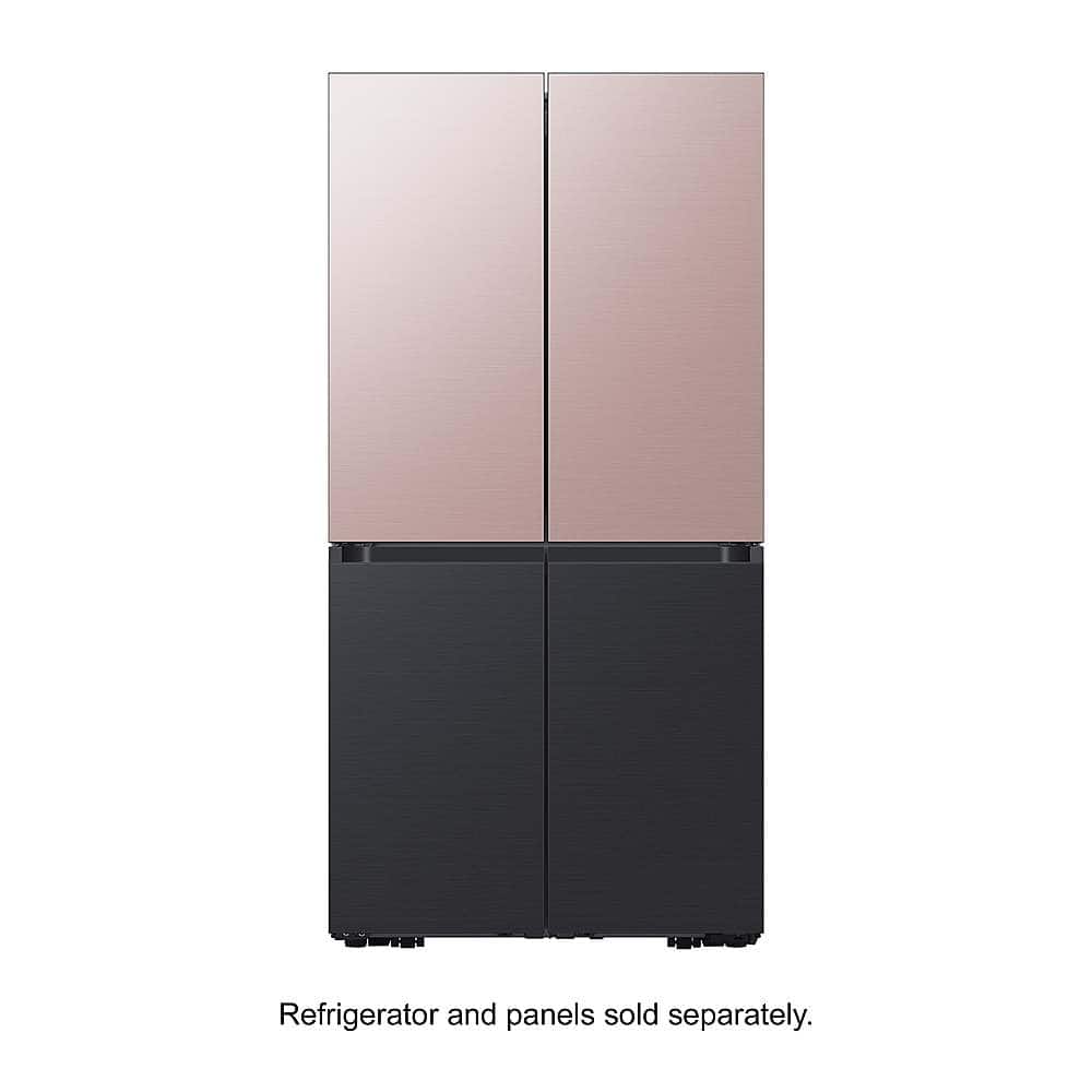 Alt View 11. Samsung - BESPOKE 4-Door Flex Refrigerator Panel- Bottom Panel - Matte Black Steel.