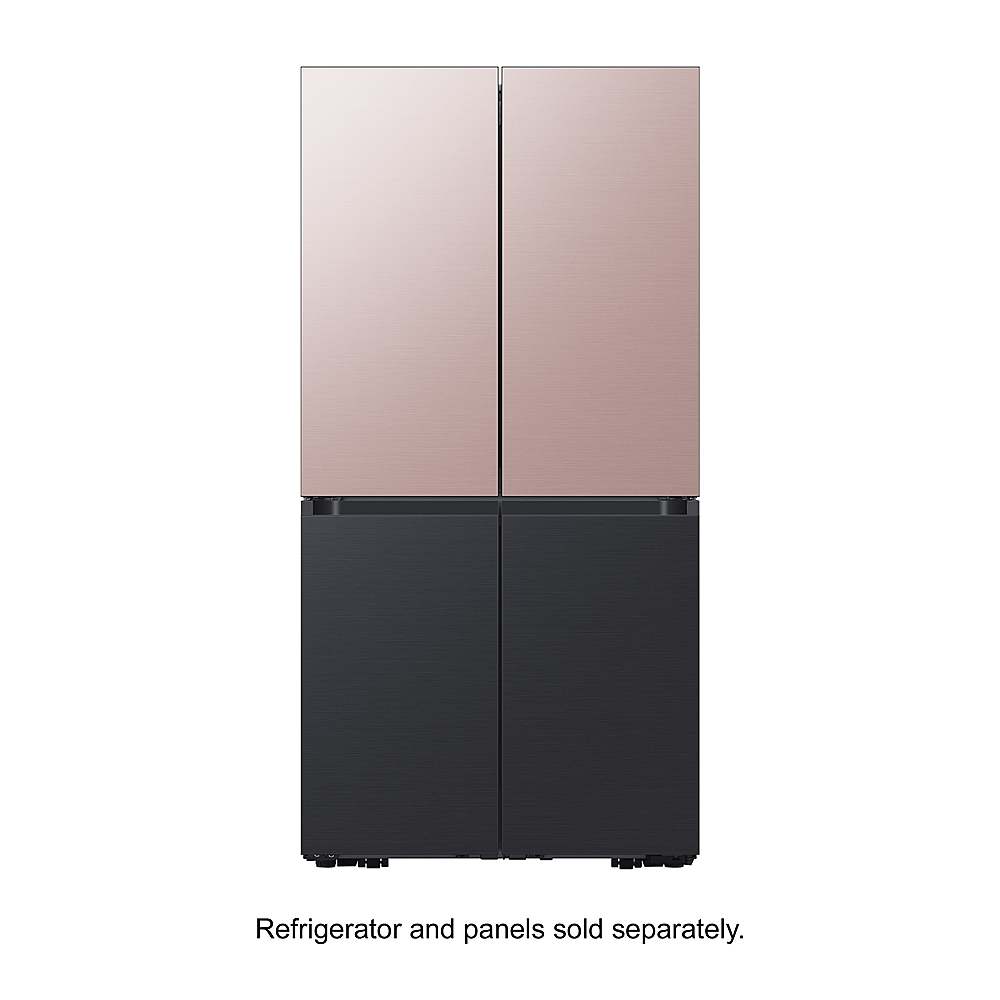 Alt View 11. Samsung - BESPOKE 4-Door Flex Refrigerator Panel- Bottom Panel - Matte Black Steel.