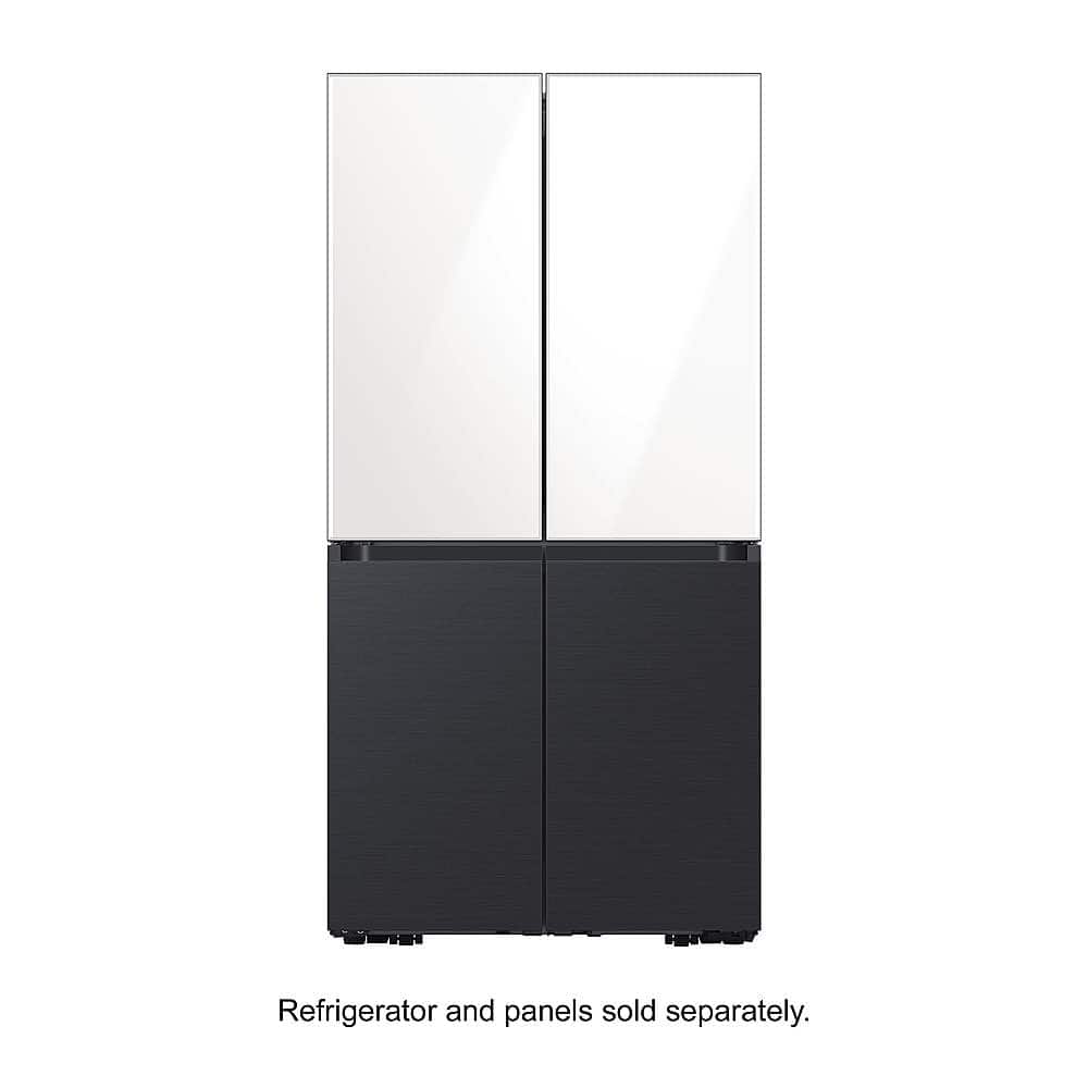 Alt View 12. Samsung - BESPOKE 4-Door Flex Refrigerator Panel- Bottom Panel - Matte Black Steel.