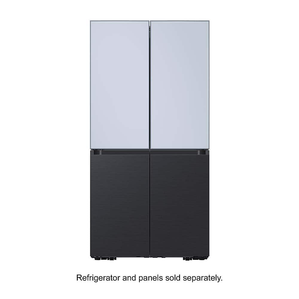 Alt View 13. Samsung - BESPOKE 4-Door Flex Refrigerator Panel- Bottom Panel - Matte Black Steel.