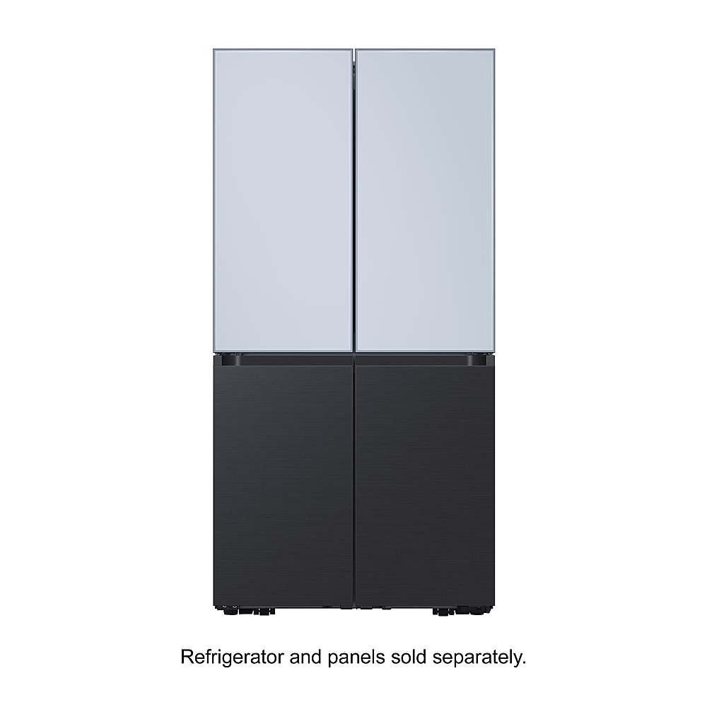 Alt View 13. Samsung - BESPOKE 4-Door Flex Refrigerator Panel- Bottom Panel - Matte Black Steel.