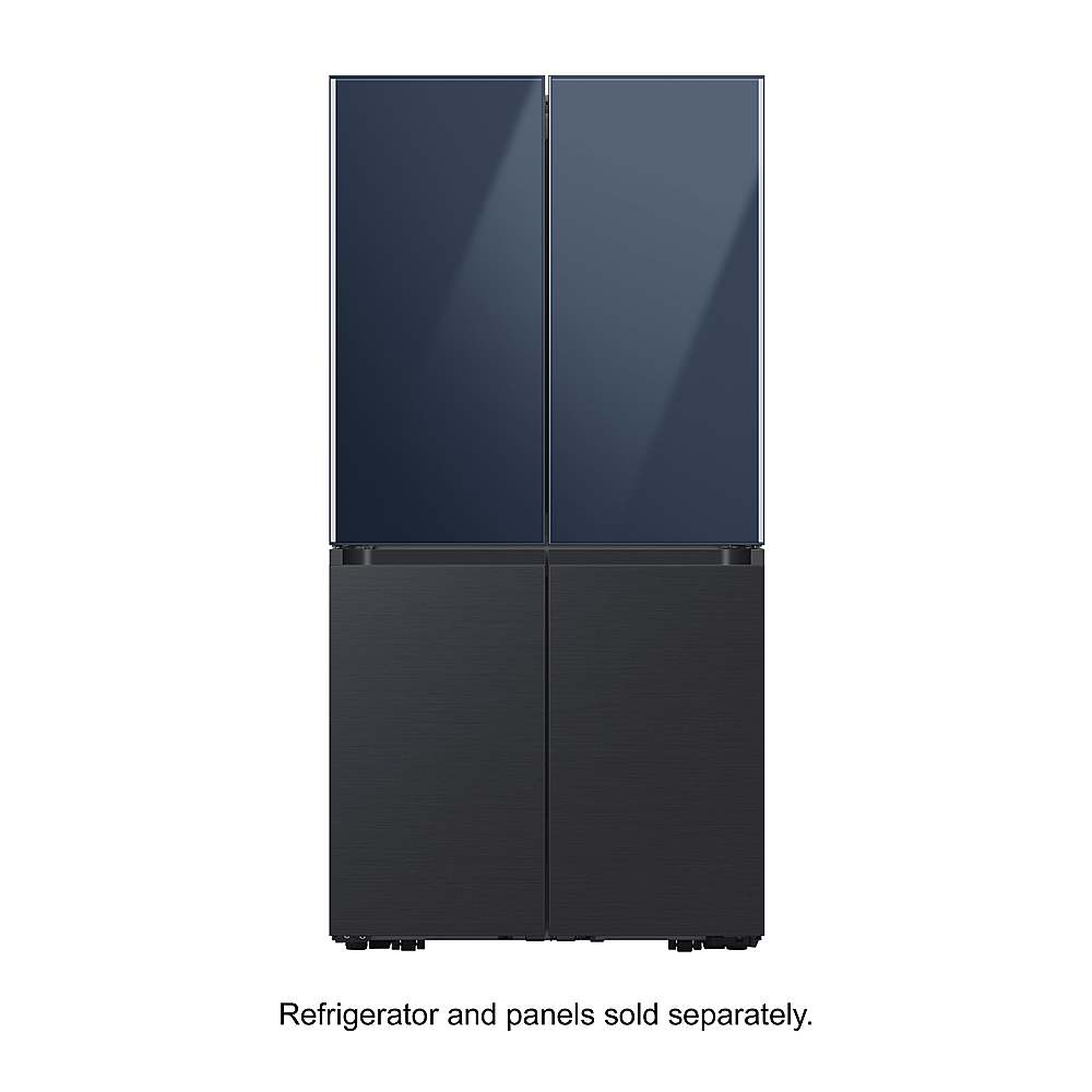 Alt View 15. Samsung - BESPOKE 4-Door Flex Refrigerator Panel- Bottom Panel - Matte Black Steel.