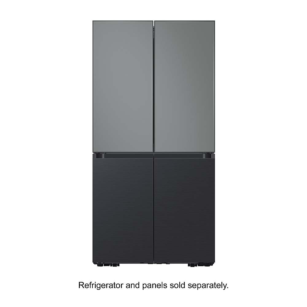Alt View 16. Samsung - BESPOKE 4-Door Flex Refrigerator Panel- Bottom Panel - Matte Black Steel.