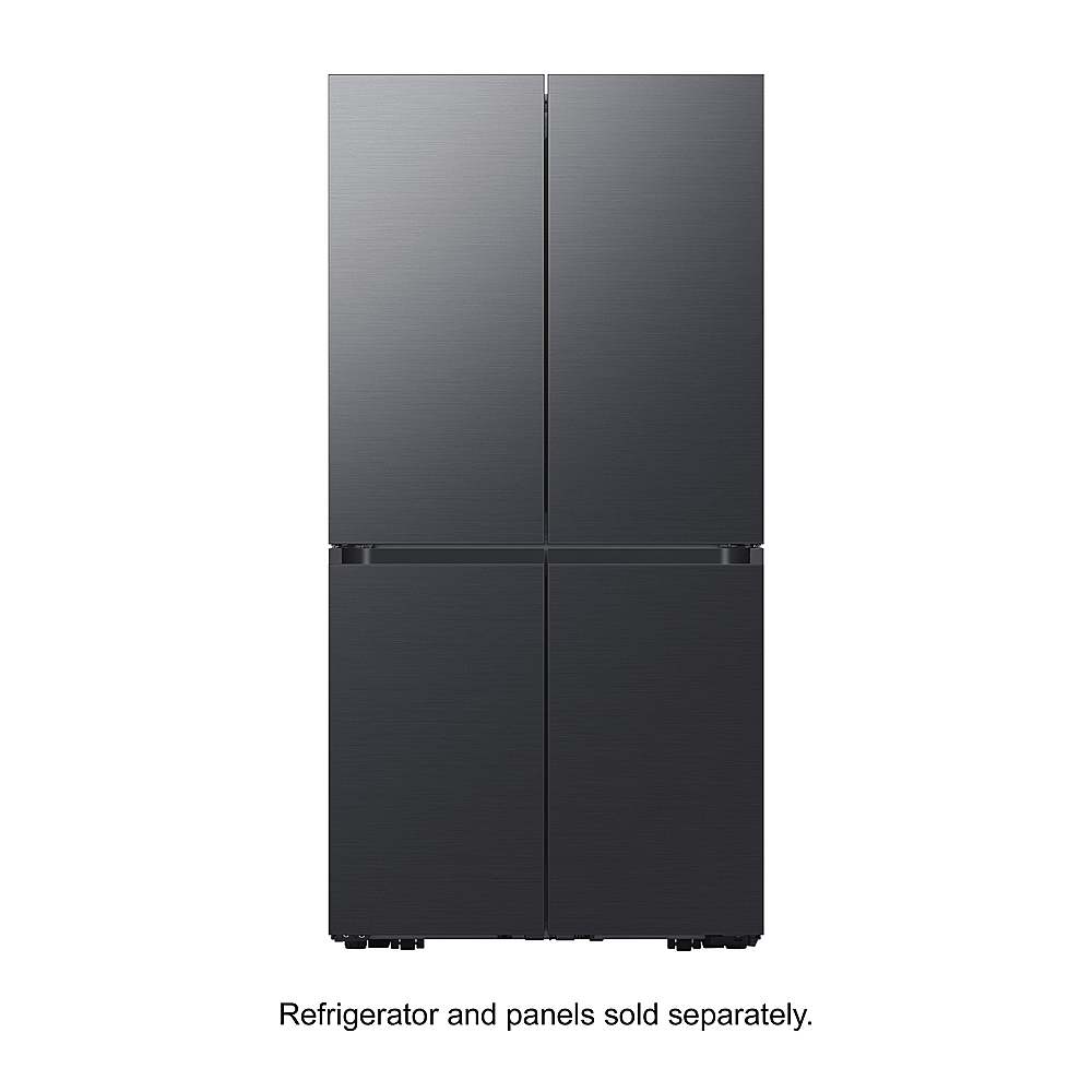 Alt View 17. Samsung - BESPOKE 4-Door Flex Refrigerator Panel- Bottom Panel - Matte Black Steel.