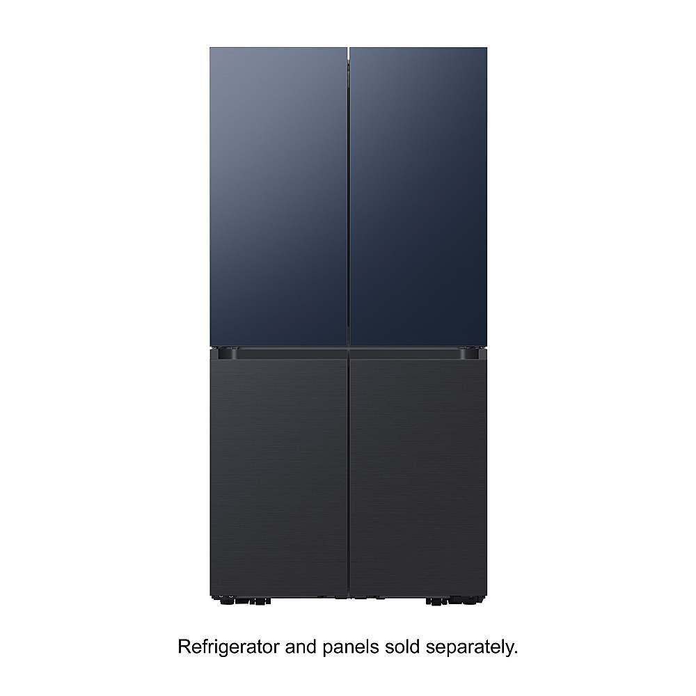 Alt View 18. Samsung - BESPOKE 4-Door Flex Refrigerator Panel- Bottom Panel - Matte Black Steel.