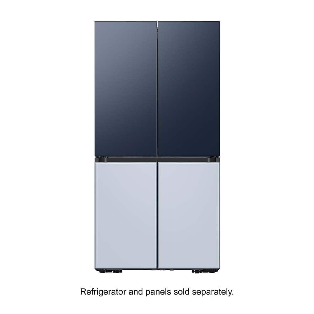 Alt View 13. Samsung - Bespoke 4-Door Flex Refrigerator Panel - Top Panel - Navy Steel.