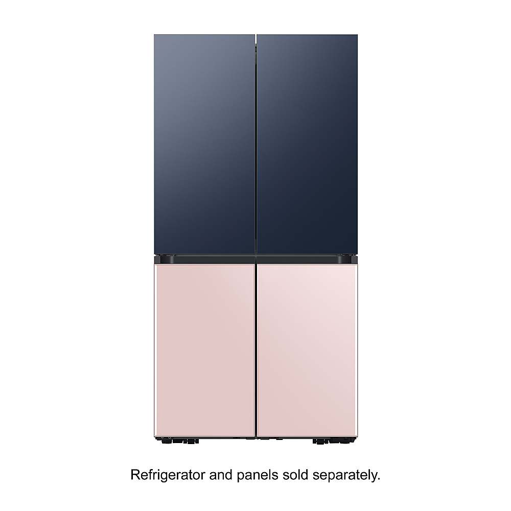 Alt View 14. Samsung - Bespoke 4-Door Flex Refrigerator Panel - Top Panel - Navy Steel.