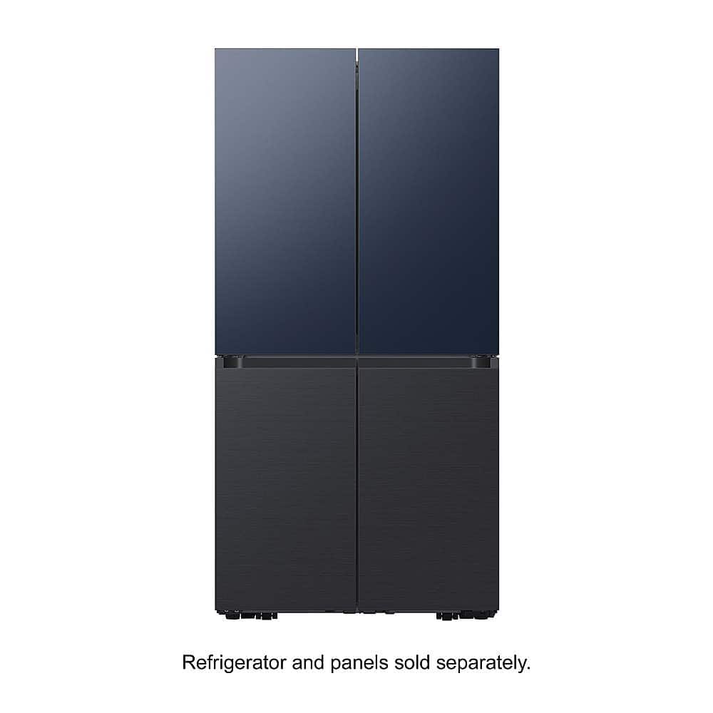 Alt View 17. Samsung - Bespoke 4-Door Flex Refrigerator Panel - Top Panel - Navy Steel.