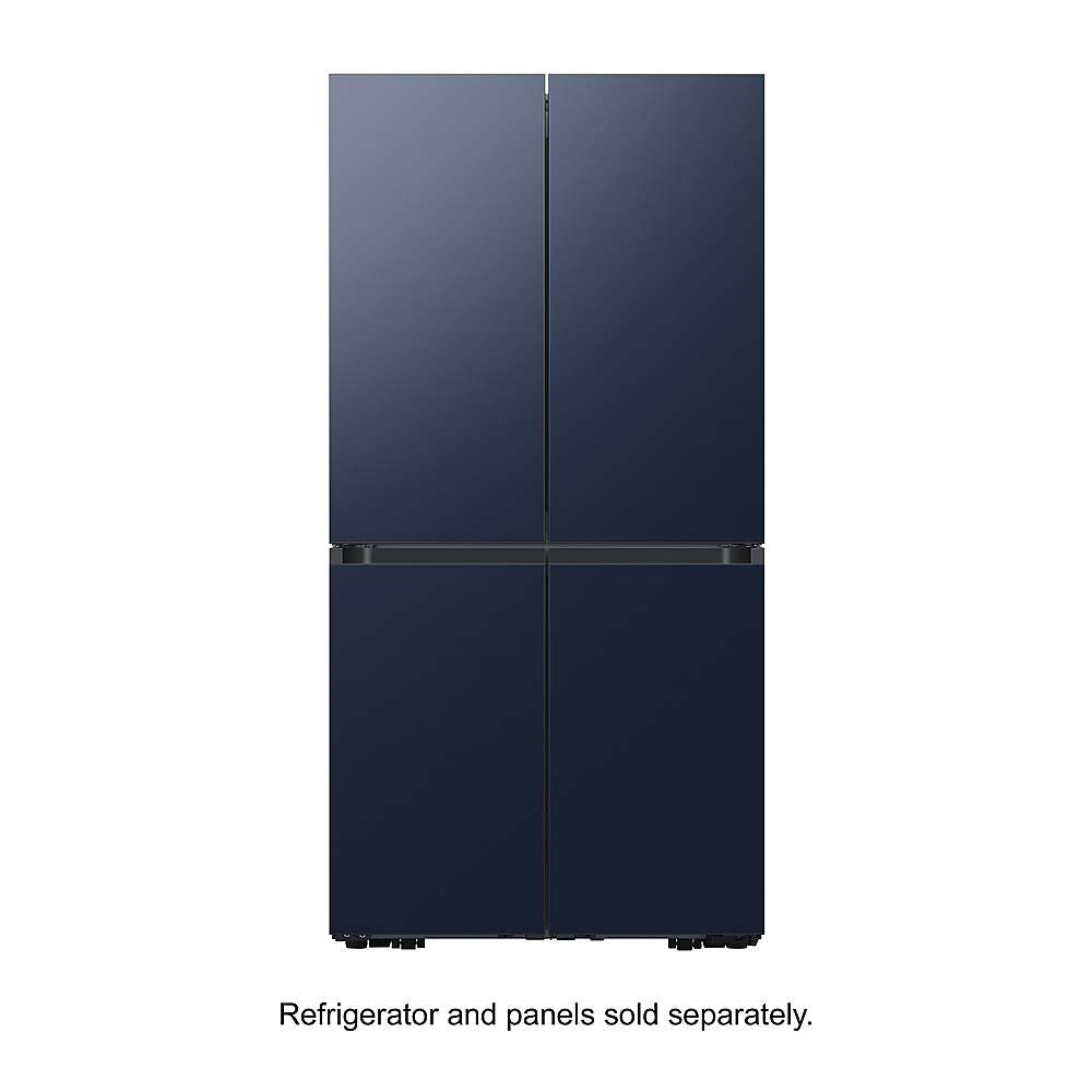 Alt View 18. Samsung - Bespoke 4-Door Flex Refrigerator Panel - Top Panel - Navy Steel.