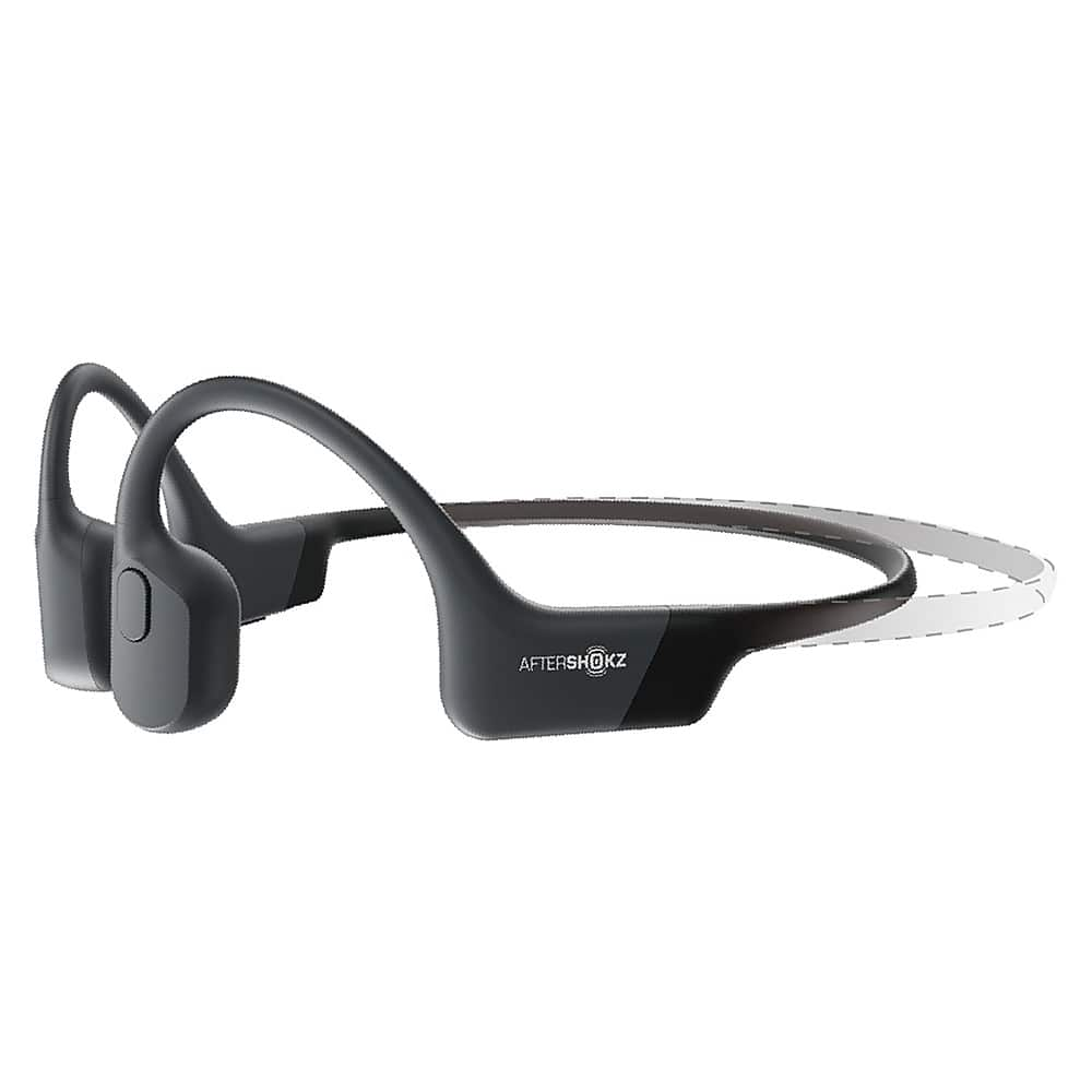 Angle View: AfterShokz - Aeropex MINI Open-Ear Wireless Bone Conduction Headphones - Comic Black