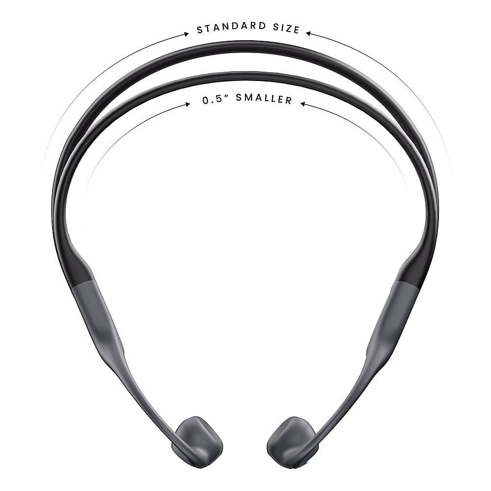 Left View: AfterShokz - Aeropex MINI Open-Ear Wireless Bone Conduction Headphones - Comic Black