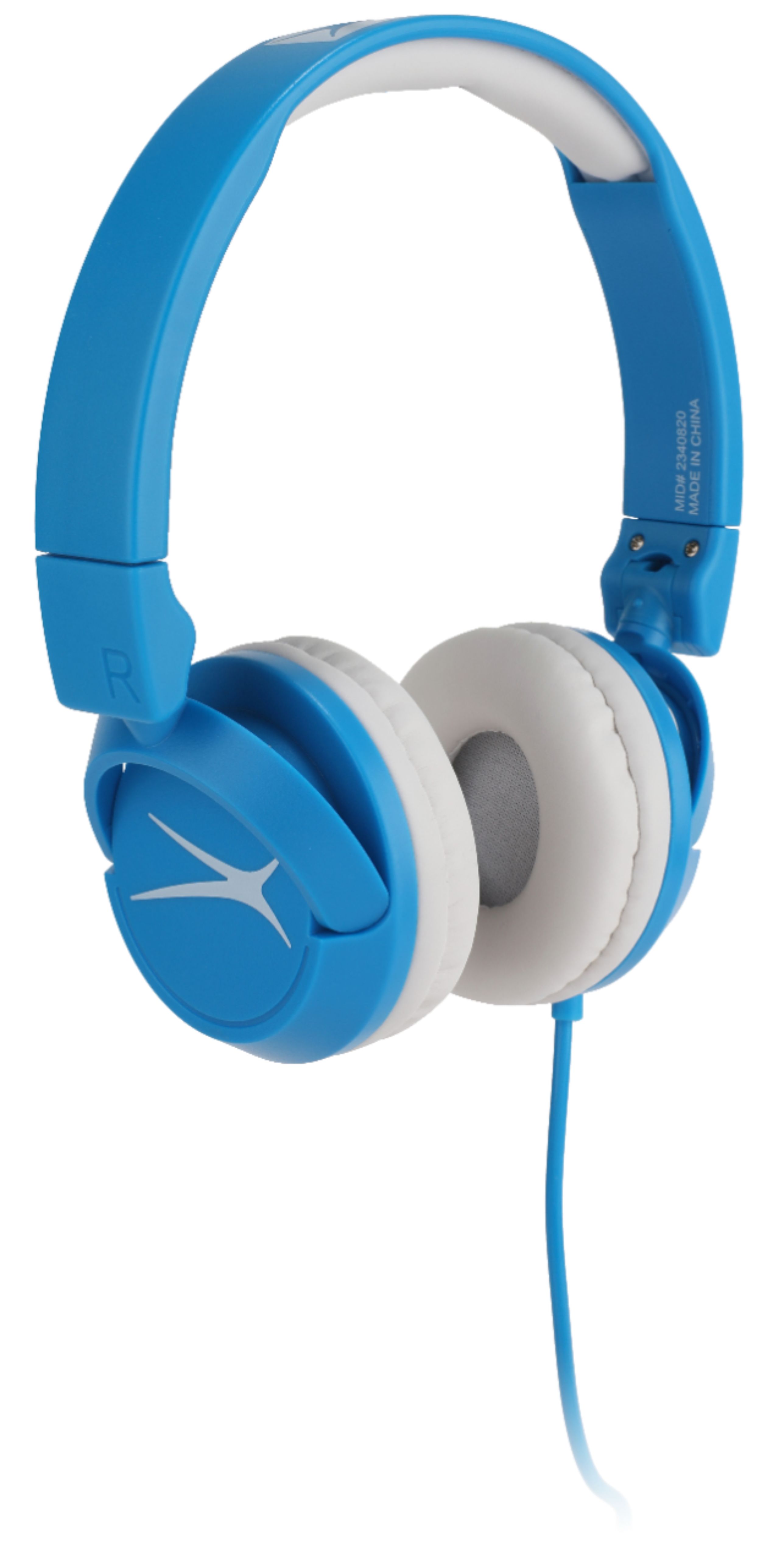 Angle View: Altec Lansing - Kid Safe Wired On-Ear  Headphones - Blue