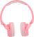 Left. Altec Lansing - Kid Safe Wired On-Ear Headphones - Pink.