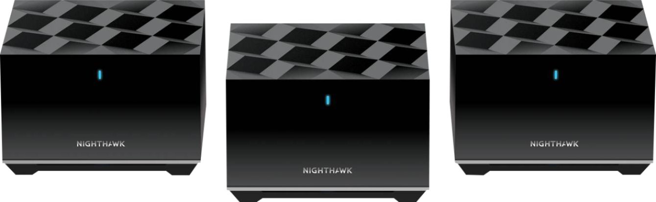 NETGEAR Nighthawk AX3600 Tri-Band Mesh Wi-Fi System (3-pack) Black  MK83-100NAS - Best Buy