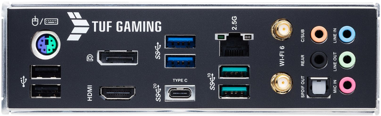 ASUS - TUF GAMING Z590-PLUS WIFI Socket LGA 1200 USB 3.2 Intel Motherboard
