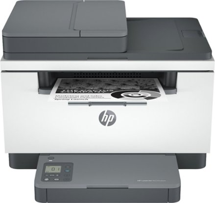 HP - LaserJet M234sdwe Wireless Black-and-White Laser Printer with 6 months of Toner through HP+ - White & Slate