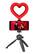 Left. Sunpak - 6" Heart-Shaped Rainbow Vlogging Kit - Black.