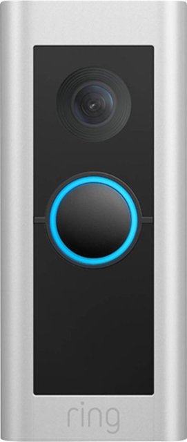 Front Zoom. Ring - Video Doorbell Pro 2 Smart WiFi Video Doorbell Wired - Satin Nickel.