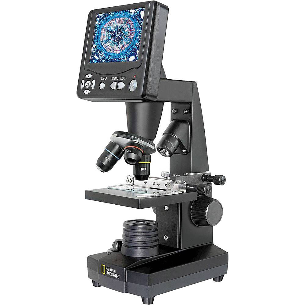 Left View: National Geographic - 40x-1600x LCD Digital Microscope