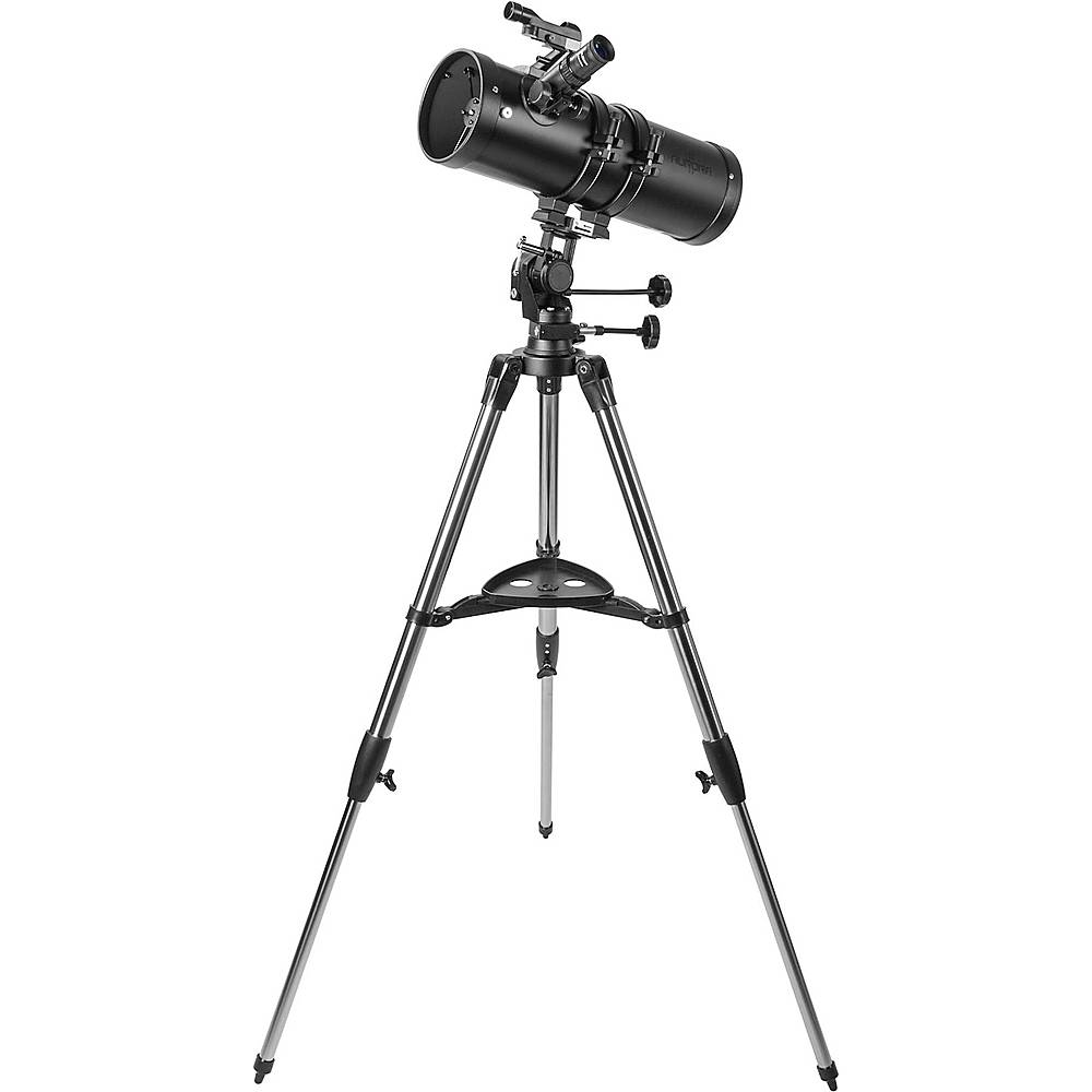 Left View: Explore One - Aurora II 114mm Reflector Telescope - Flat Black