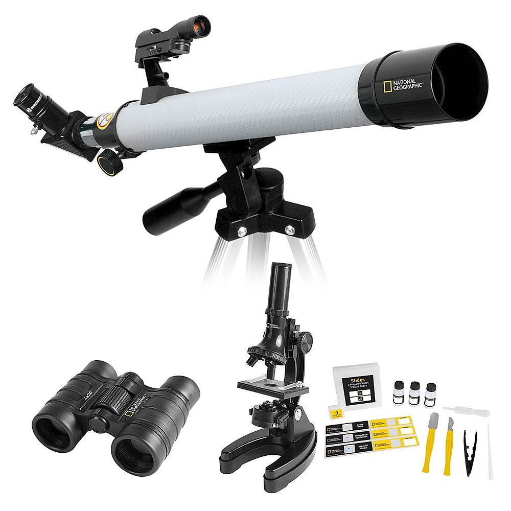 Angle View: National Geographic - 50mm Refractor Telescope Deluxe Adventure Set