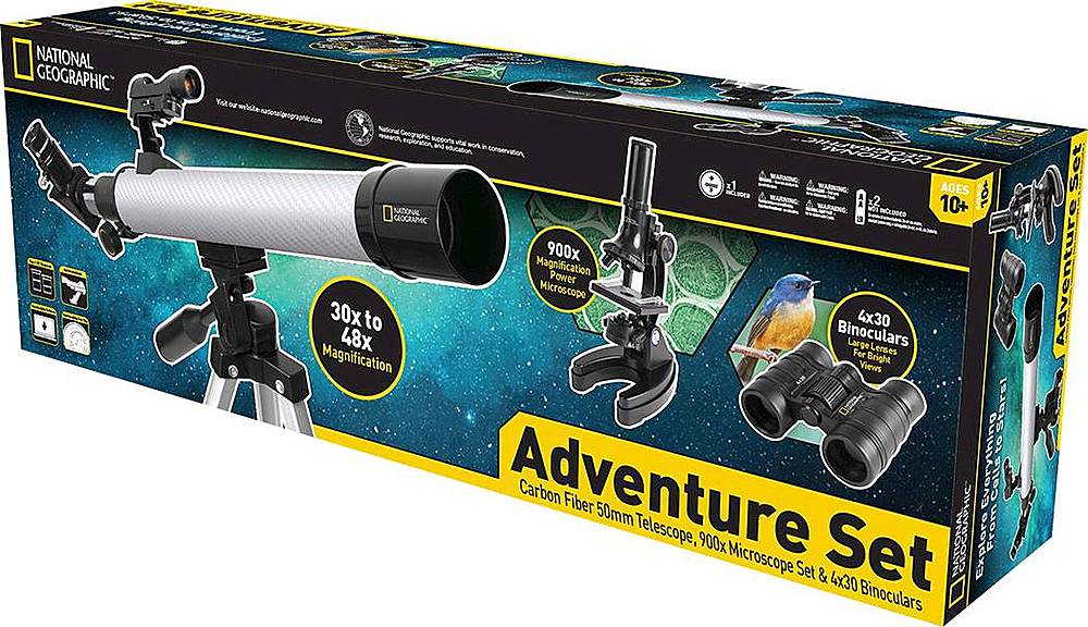 National Geographic 50mm Refractor Telescope Deluxe Adventure Set 80 30103 Best Buy