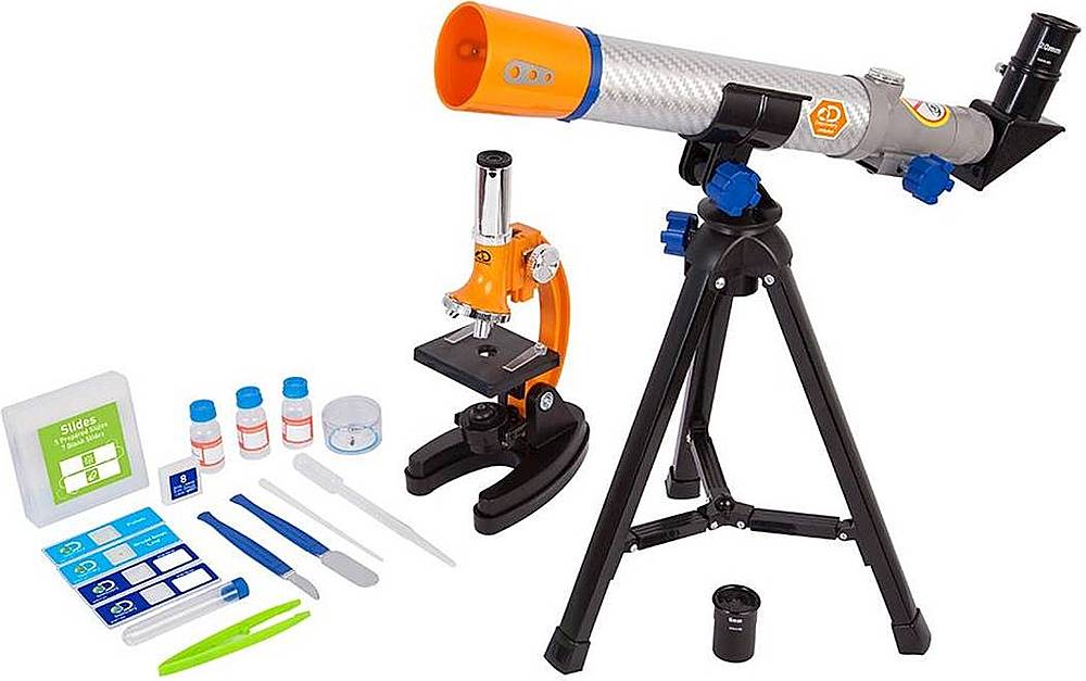 Discovery - 40mm Refractor Telescope with Microscope Combo Set