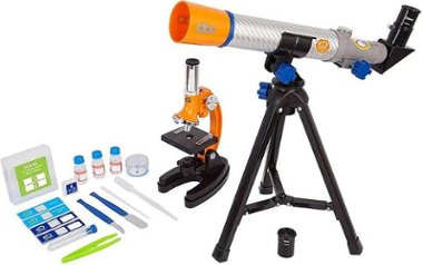 Discovery - 40mm Refractor Telescope with Microscope Combo Set - Left_Zoom