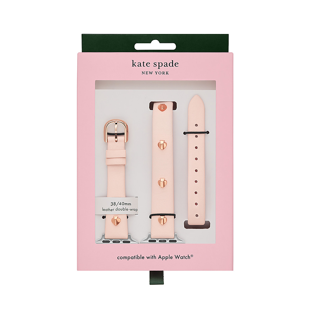 Best Buy: kate spade new york double-wrap blush leather 38/40mm 