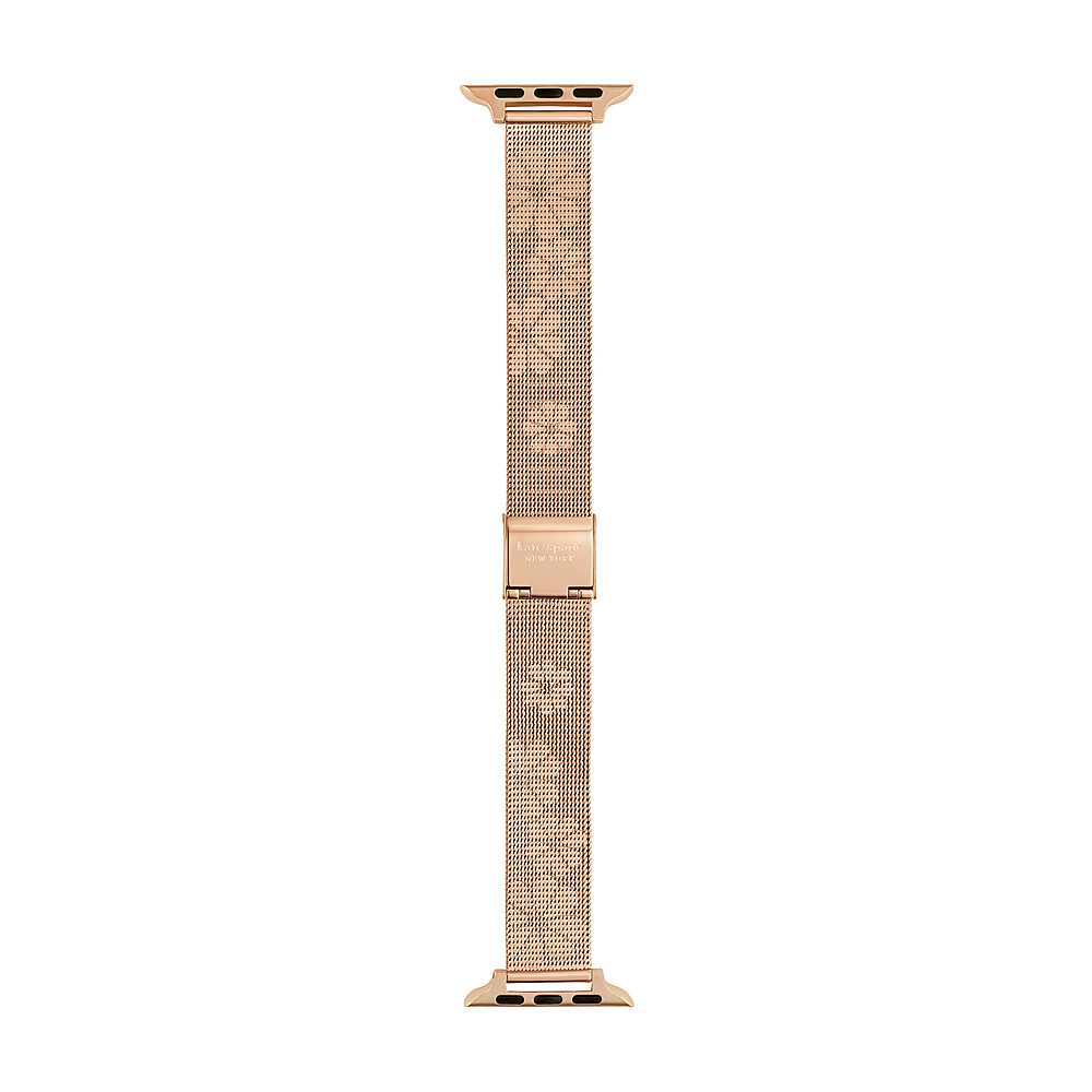 Left View: kate spade new york - rose gold-tone stainless steel mesh 38/40mm band for Apple Watch® - Rose Gold-Tone Stainless Steel Mesh