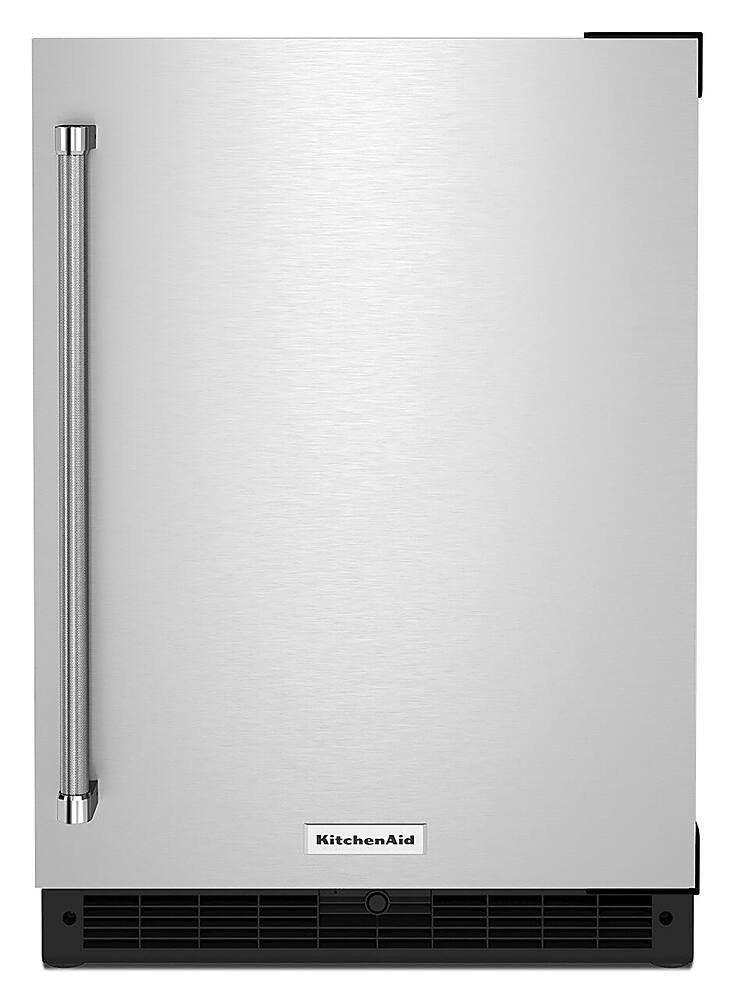 KitchenAid - 5.0 Cu. Ft. Built-In Mini Fridge - Stainless Steel