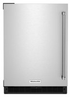 KitchenAid - 5.0 Cu. Ft. Built-In Mini Fridge - Stainless Steel - Front_Zoom