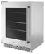Left. KitchenAid - 5.2 Cu. Ft. Built-In Mini Fridge - Stainless Steel.