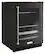 Angle. KitchenAid - 14-Bottle Dual Zone Beverage Cooler with Glass Door and Metal-Front Racks - Black Stainless.