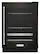 Front. KitchenAid - 14-Bottle Dual Zone Beverage Cooler with Glass Door and Metal-Front Racks - Black Stainless.