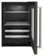 Alt View 11. KitchenAid - 14-Bottle Dual Zone Beverage Cooler with Glass Door and Metal-Front Racks - Black Stainless.