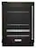 Front. KitchenAid - 14-Bottle Dual Zone Beverage Cooler with Glass Door and Metal-Front Racks - Black Stainless.