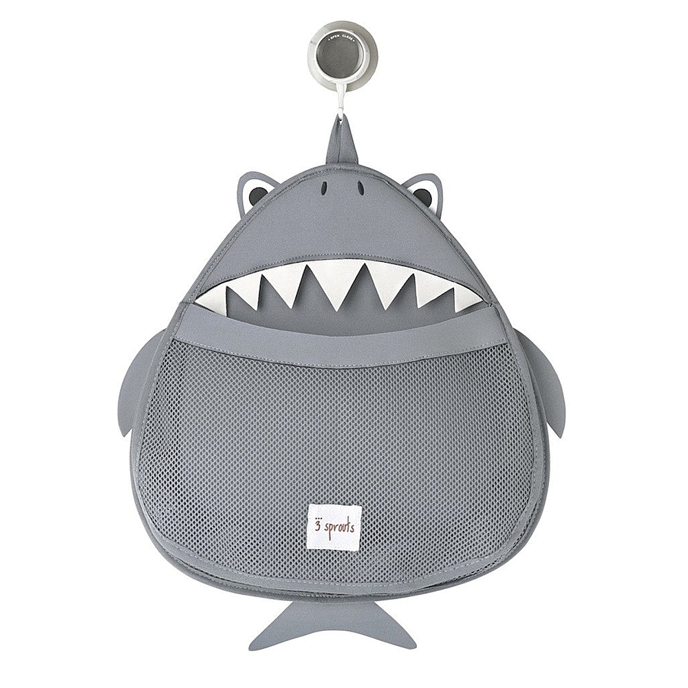 3 Sprouts - Baby Hanging Suctioned Cup Bath/Shower Storage Organizer, Sea Shark