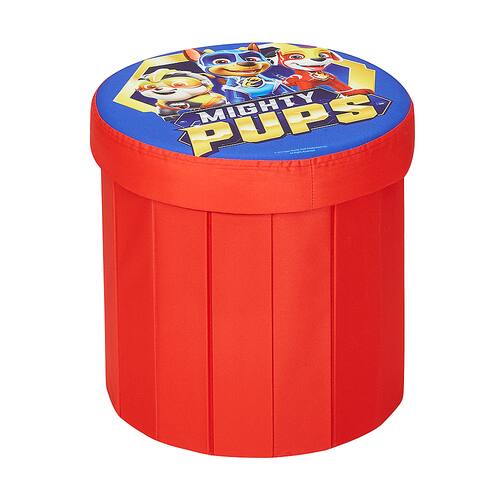 Fresh Home Elements - Round Portable Toy Chest and Ottoman, Paw Patrol