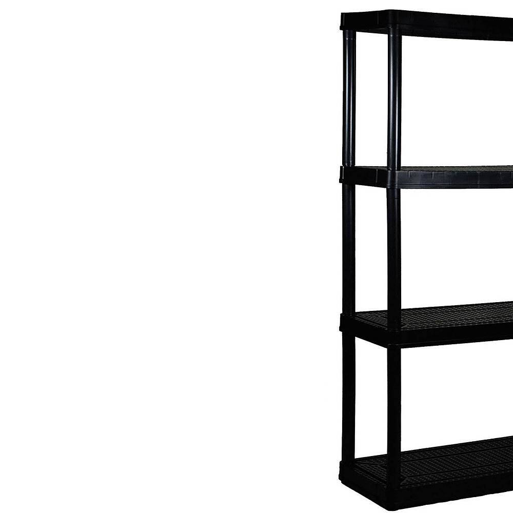 Alt View 12. Gracious Living - 4 Shelf Tier Medium Resin Indoor and Garage Storage Shelf - Black.